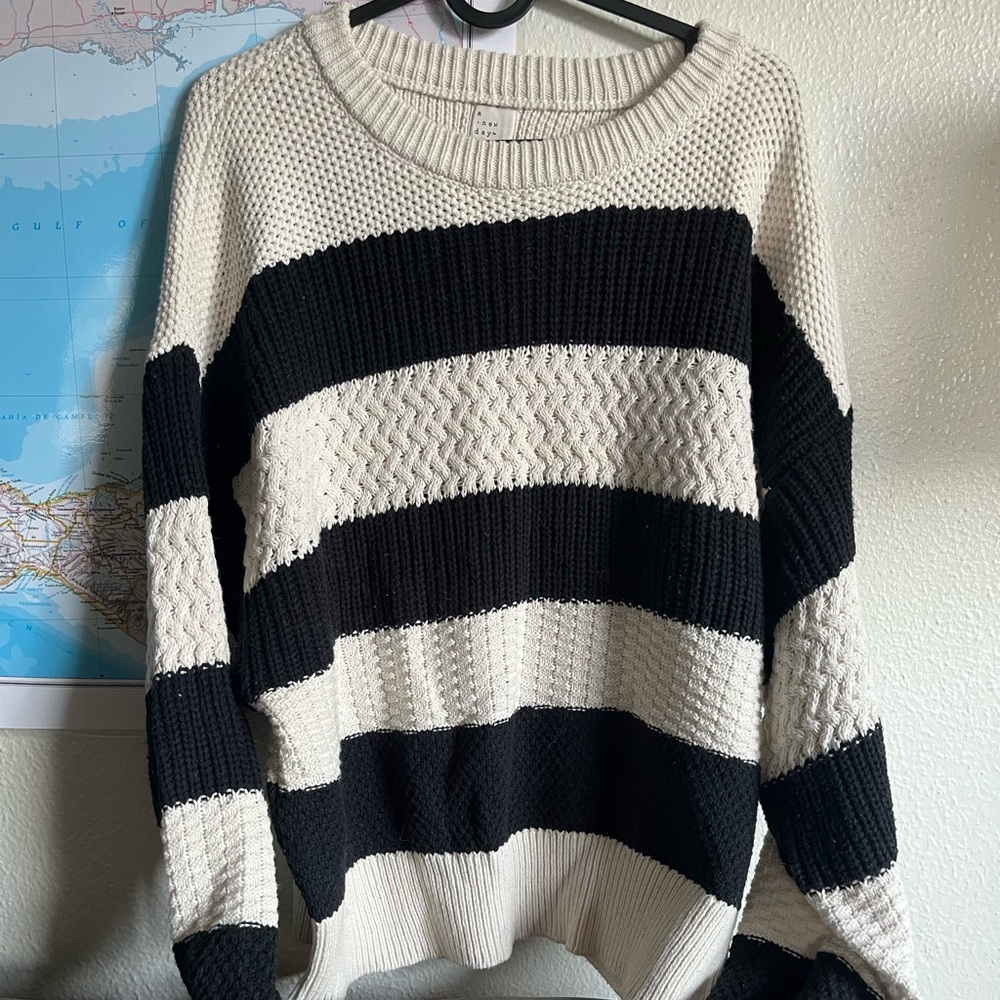 A New Day XL striped knit sweater. Wore only a few times